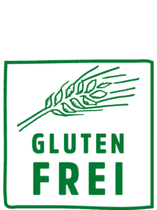 Ein Icon "glutenfrei" mit illustriertem Getreide