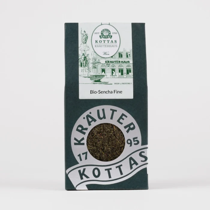 Eine Packung KOTTAS Kräuterhaus Bio-Sencha Fine