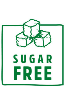 Icon "sugar free" with illustrated sugar cubes