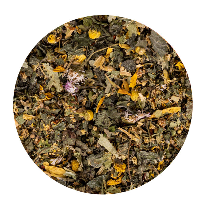 A close-up of the herbal and floral blend of the KOTTAS Father's Day Tea.