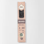 A pack of Sagrada Madre incense sticks with frankencense in a brown and sustainable packaging with gold elements.