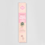 A package of Sagrada Madre incense sticks with roses and palo santo in a delicate and decorative rose packaging.