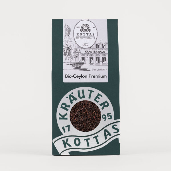 Grüne Packung KOTTAS Kräuterhaus Bio-Ceylon Premium Schwarztee
