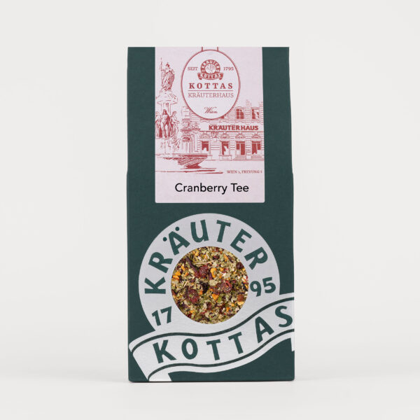 Grüne Packung KOTTAS Kräuterhaus Cranberry Tee