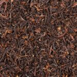 Nahaufnahme des getrockneten Darjeeling Schwarztees