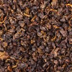 Nahaufnahme des getrockneten Milky Oolong Tees