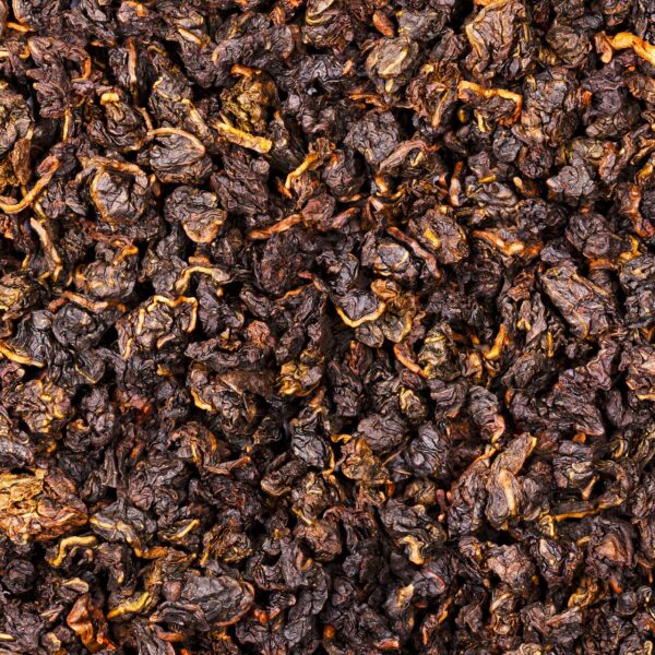 Nahaufnahme des getrockneten Milky Oolong Tees