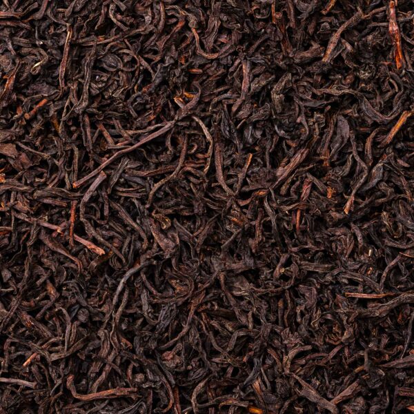 Nahaufnahme des getrockneten Bio-Ceylon Premium Schwarztees