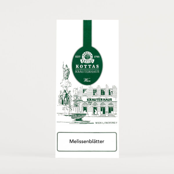 Weiße Packung KOTTAS Kräuterhaus Melissenblätter