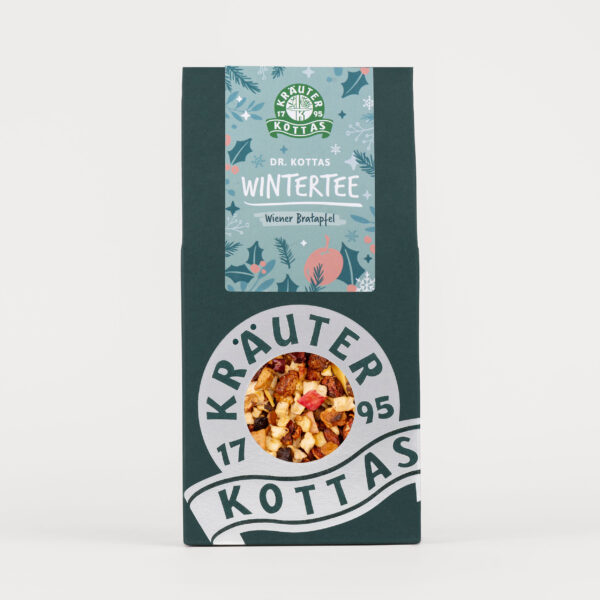 Grüne Packung KOTTAS Kräuterhaus Wintertee Wiener Bratapfel