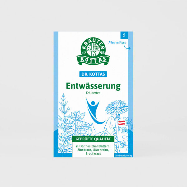 Eine Packung DR. KOTTAS Entwässerung Kräutertee
