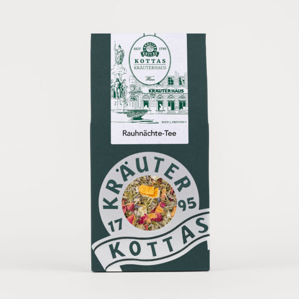 Grüne Packung KOTTAS Kräuterhaus Raunächte Kräutertee
