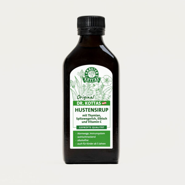 Dunkelbraune Flasche ORIGINAL DR. KOTTAS Hustensirup